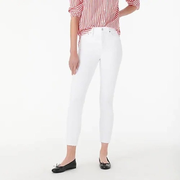 J. Crew 10" highest-rise toothpick jean in white size 35 - Picture 1 of 13
